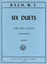 6つのデュエット・Vol.2（ヴィルヘルム・フリーデマン・バッハ） (フルートニ重奏)【Six Duets: Volume II】