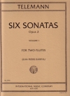 6つのソナタ・Op.2・Vol.1 （テレマン） (フルートニ重奏)【Six Sonatas, Opus 2: Volume I】