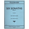 6つのソナタ・シリーズ2・Vol.2 （テレマン） (フルートニ重奏)【Six Sonatas, Series II: Volume II】