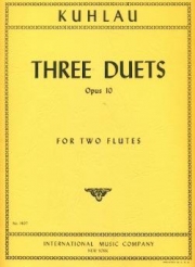 3つのデュエット・Op.10（フリードリヒ・クーラウ） (フルートニ重奏)【Three Duets, Opus 10】