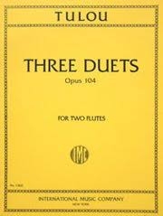 3つのデュエット・Op.104（ジャン＝ルイ・テュルー） (フルートニ重奏)【Three Duets, Opus 104】