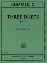 3つのデュエット・Op.132（クンマー・カスパー） (フルートニ重奏)【Three Duets, Opus 132】