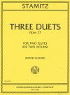3つのデュエット・Op.27（カール・シュターミッツ） (フルートニ重奏)【Three Duets, Opus 27】