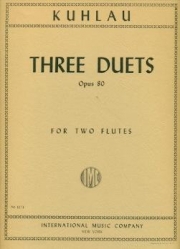 3つのデュエット・Op.80（フリードリヒ・クーラウ） (フルートニ重奏)【Three Duets, Opus 80】