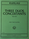 3つの協奏的二重奏曲・Op.87（フリードリヒ・クーラウ） (フルートニ重奏)【Three Duos Concertants, Opus 87】