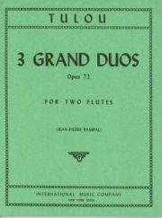 3つのグランド・デュエット・Op.72（ジャン＝ルイ・テュルー） (フルートニ重奏)【Three Grand Duos, Opus 72】