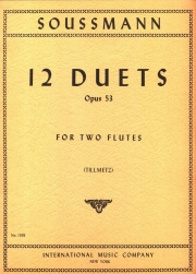 12のデュエット・Op.53（ハインリッヒ・ススマン） (フルートニ重奏)【Twelve Duets, Opus 53】