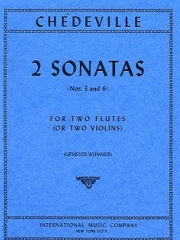 2つのソナタ・Op.8・No.3＆6（ニコラ・シェドヴィル） (フルートニ重奏)【Two Sonatas, Opus 8, Nos. 3 & 6】