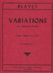 コレッリの主題による変奏曲（ミシェル・ブラヴェ） (フルートニ重奏)【Variations on a Theme by Corelli】