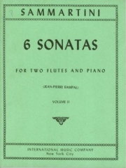 6つのソナタ・Vol.2（ジョヴァンニ・バッティスタ・サンマルティーニ） (フルートニ重奏＋ピアノ)【Six Sonatas: Volume II】