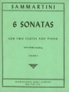 6つのソナタ・Vol.2（ジョヴァンニ・バッティスタ・サンマルティーニ） (フルートニ重奏＋ピアノ)【Six Sonatas: Volume II】