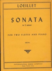 ソナタ・ホ短調（ジャン＝バティスト・ルイエ） (フルートニ重奏＋ピアノ)【Sonata in E minor】