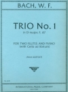 トリオ・No.1・ニ長調・F47（ヴィルヘルム・フリーデマン・バッハ） (フルートニ重奏＋ピアノ)【Trio No. 1 in D major, F. 47】