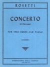 協奏曲・変ホ長調（アントニオ・ロゼッティ）　(ホルンニ重奏＋ピアノ)【Concerto in E flat major】