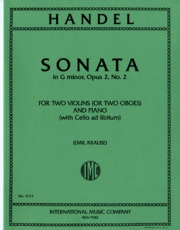 ソナタ・ト短調・Op.2・No.2 (ヘンデル)　(オーボエニ重奏＋ピアノ)【Sonata in G minor, Opus 2, No. 2】