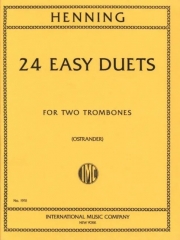 24の易しいデュエット（カール・ヘニング）  (トロンボーンニ重奏）【24 Easy Duets】