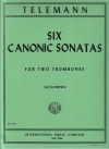 6つのカノン風ソナタ （テレマン）  (トロンボーンニ重奏）【Six Canonic Sonatas】