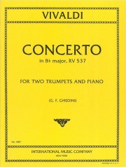 協奏曲・変ロ長調・RV 537（アントニオ・ヴィヴァルディ） (トランペットニ重奏＋ピアノ）【Concerto in B flat major, RV 537】