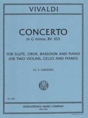 協奏曲・ト短調・RV 103（アントニオ・ヴィヴァルディ）　(木管三重奏＋ピアノ)【Concerto in G minor, RV 103】