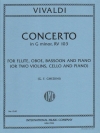 協奏曲・ト短調・RV 103（アントニオ・ヴィヴァルディ）　(木管三重奏＋ピアノ)【Concerto in G minor, RV 103】