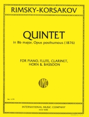 木管五重奏・変ロ長調（ニコライ・リムスキー＝コルサコフ）　(木管四重奏＋ピアノ)【Quintet in B flat major】