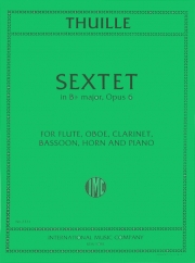 木管六重奏・変ロ長調・Op.6（ルートヴィヒ・トゥイレ）　(木管五重奏＋ピアノ)【Sextet in B flat major, Opus 6】