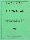 6つのソナタ（カール・フィリップ・エマヌエル・バッハ）　(木管ニ重奏＋ピアノ)【Six Sonatas】