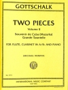 2つの小品・Vol.2（ルイス・モロー・ゴットシャルク）　(木管ニ重奏＋ピアノ)【Two Pieces, Volume II】