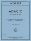 アダージョ・ロ短調・K.540（モーツァルト）　(木管四重奏)【Adagio in B minor, K. 540】
