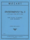 ディヴェルティメント・No.1・変ロ長調・K.439a (Anh. 229)　（モーツァルト）(木管三重奏)【Divertimento No. 1 in B flat major, K. 439a (Anh. 229)】