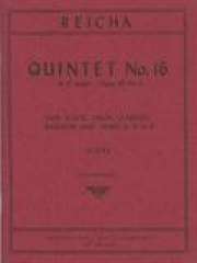 木管五重奏・No.16・ニ長調・Op.99・No.4（スコアのみ）（アントニーン・レイハ）(木管五重奏)【Quintet No. 16 in D major, Opus 99, No. 4】