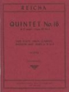 木管五重奏・No.16・ニ長調・Op.99・No.4（スコアのみ）（アントニーン・レイハ）(木管五重奏)【Quintet No. 16 in D major, Opus 99, No. 4】