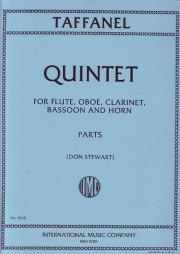 木管五重奏 （パート譜のみ）（ポール・タファネル）　(木管五重奏)【Quintet】