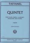 木管五重奏 （パート譜のみ）（ポール・タファネル）　(木管五重奏)【Quintet】