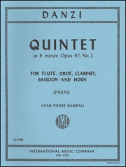 木管五重奏・ホ短調・Op.67・No.2（フランツ・ダンツィ）　(木管五重奏)【Quintet in E minor, Opus 67, No. 2】