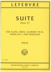 組曲・Op.57（シャルル・エドゥアール・ルフェーヴル）(木管五重奏)  (パート譜のみ）【Suite, Opus 57】