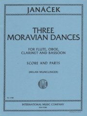 3つのモラヴィア舞曲（レオシュ・ヤナーチェク）　(木管四重奏)【Three Moravian Dances】