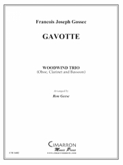 ガヴォット  (フランソワ＝ジョセフ・ゴセック)　(木管三重奏)【Gavotte】