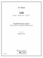 G線上のアリア （バッハ）　(木管四重奏)【Air】