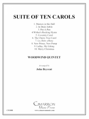 10のキャロルの組曲　(木管五重奏)【Suite of Ten Carols】