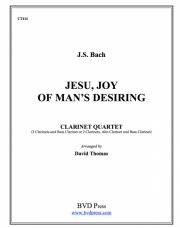 主よ人の望みの喜びよ（バッハ）  (クラリネット四重奏）【Jesu, Joy of Man's Desiring】