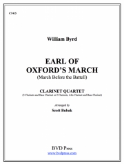 オックスフォード伯爵の行進曲  (ウィリアム・バード)   (クラリネット四重奏）【Earl of Oxford's March】