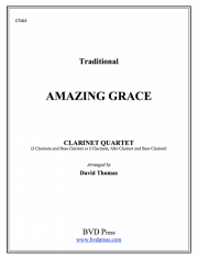 アメイジング・グレイス  (クラリネット四重奏）【Amazing Grace】