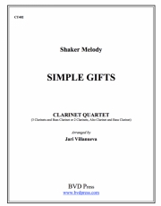 シンプル・ギフト  (クラリネット四重奏）【Simple Gifts】