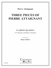 ピエール・アテニャンの3つの小品  (クラリネット四重奏）【Three Pieces of Pierre Attaignant】