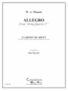 アレグロ「弦楽四重奏・17番」より（モーツァルト）  (クラリネット四重奏）【Allegro from String Quartet 17】