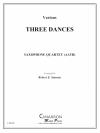 3つの舞曲  (サックス四重奏)【Three Dances】