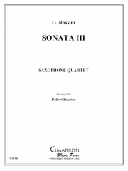 ソナタ第3番  (ジョアキーノ・ロッシーニ)  (サックス四重奏)【Sonata III】