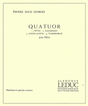 四重奏曲（ピエール=マックス・デュボワ） (フルート四重奏)【Quatuor】