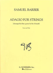 弦楽のためのアダージョ　 (フルート四重奏)【Adagio for Strings】